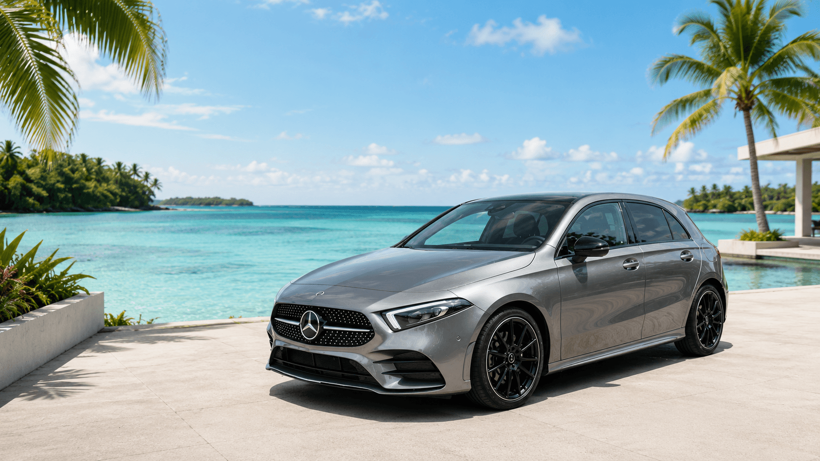 Mercedes-Benz Classe A 200d AMG Line disponible à la location en Guadeloupe